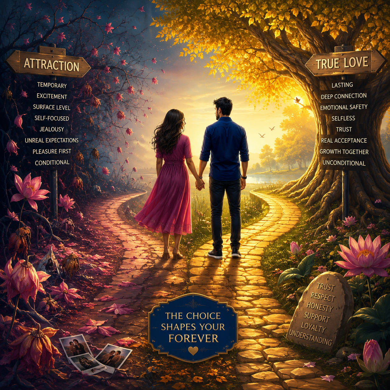 True love vs attraction explained through emotional connection and respect
