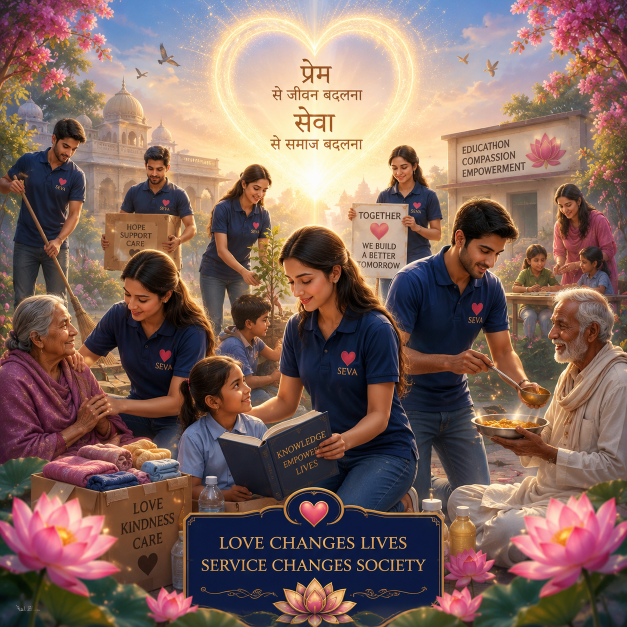 People providing education, care and support as a mission of Pure Love and service to society